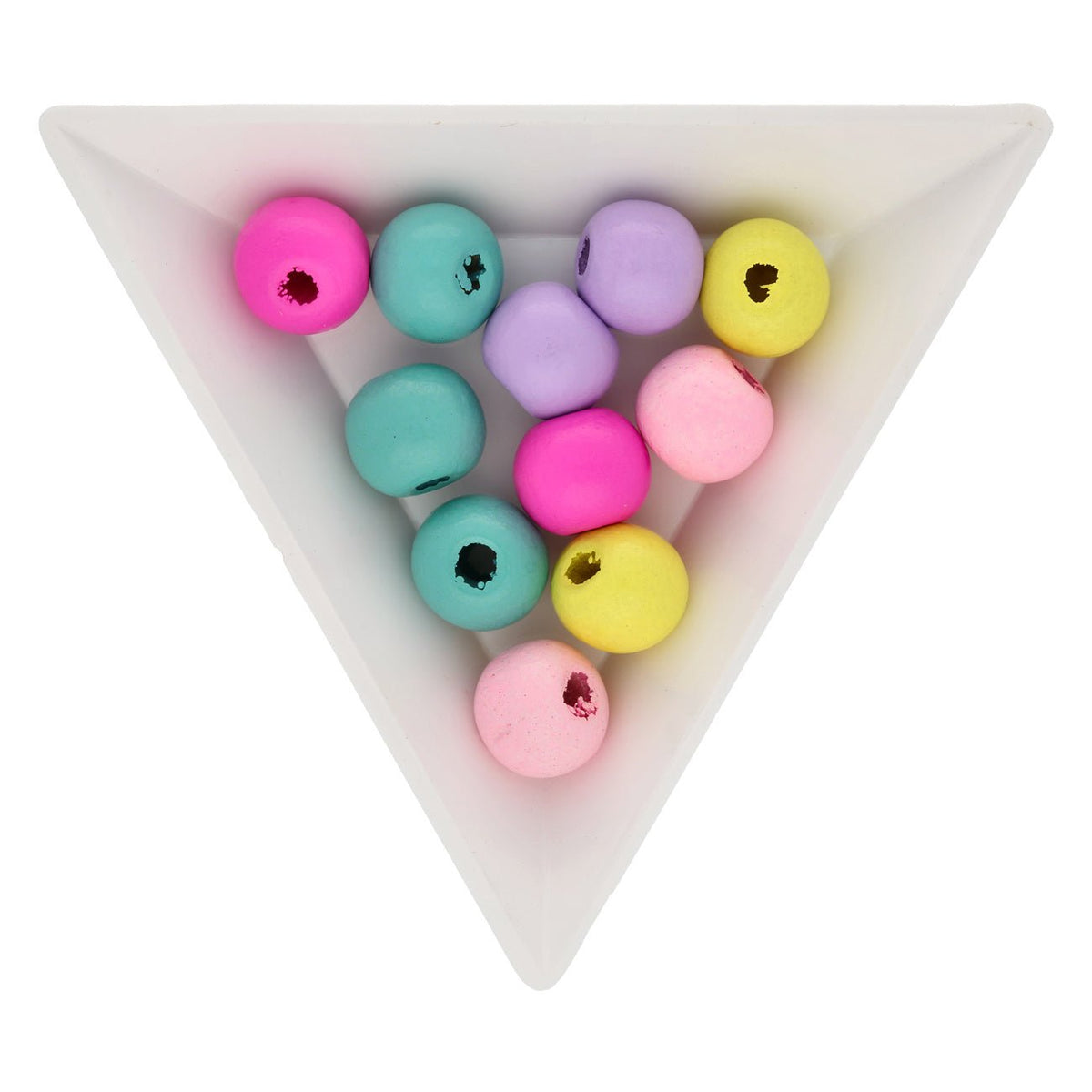 Holzperlen 10x9 mm - Farben-Mix - PerlineBeads