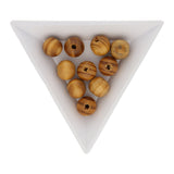 Holzperlen leicht gestreift - 10 mm - PerlineBeads