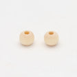 Holzperlen rund - 6 x 5-6 mm - Naturbraun - PerlineBeads