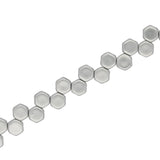 Honeycomb – Crystal Bronze Aluminium - PerlineBeads