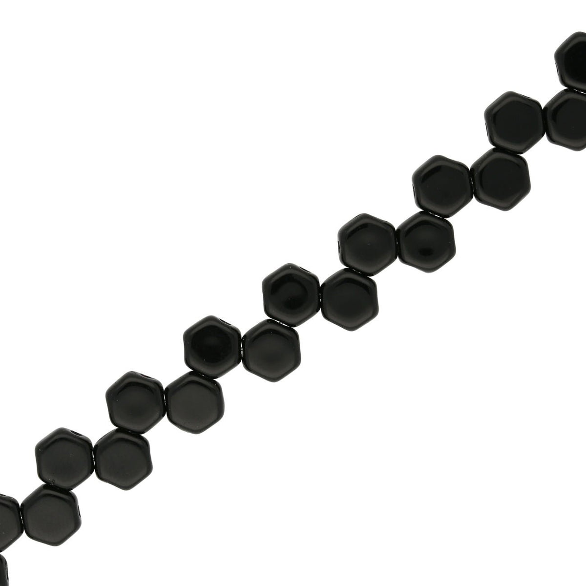 Honeycomb – Jet - PerlineBeads