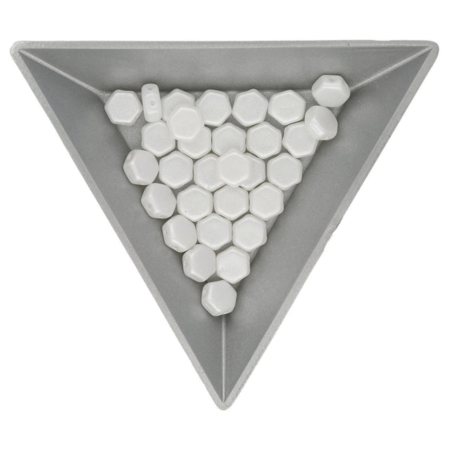 Honeycomb – Pastel White - PerlineBeads