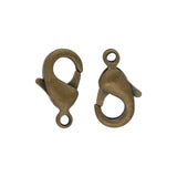 Karabinerverschluss 10 mm – Bronze (10 Stk) - PerlineBeads