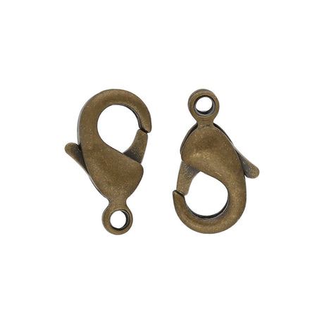 Karabinerverschluss 10 mm – Bronze (10 Stk) - PerlineBeads