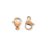Karabinerverschluss 10 mm – Edelstahl PVD - Rose Gold - PerlineBeads