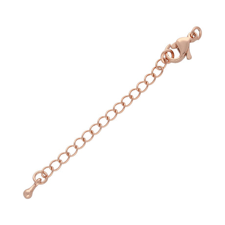 Karabinerverschluss 10 mm mit Verlängerung - Roségold - PerlineBeads