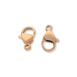 Karabinerverschluss 12 mm – Edelstahl PVD - Rose Gold - PerlineBeads