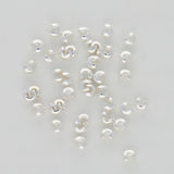 Kaschierperle für Quetschperlen 3 mm - Versilbert - PerlineBeads