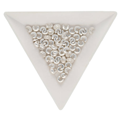 Kaschierperle für Quetschperlen 4 mm - Versilbert - PerlineBeads