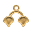 Kastro II-Ginko Bead Ending - 24K Gold Plate - PerlineBeads