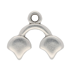 Kastro II-Ginko Bead Ending - Silver Plate - PerlineBeads