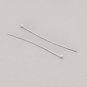 Kettelstift mit Kugelkopf 70 mm – Farbe Silber - PerlineBeads