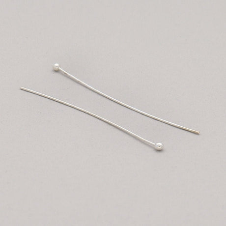 Kettelstift mit Kugelkopf 70 mm – Farbe Silber - PerlineBeads