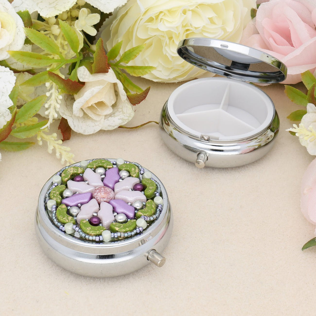 Kit Pillendose “Daisy” par Puca® - PerlineBeads