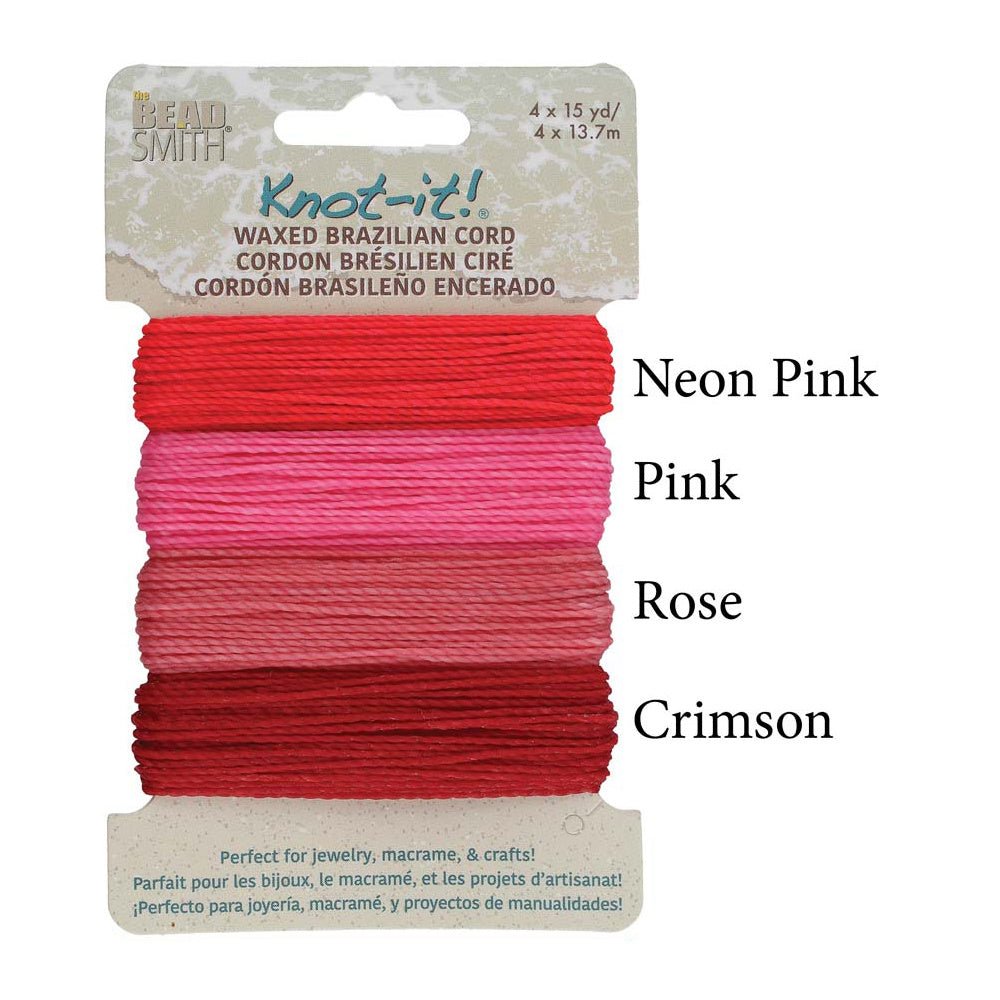 Knot-it! Gewachste brasilianische Kordel - Floral Vibes - PerlineBeads