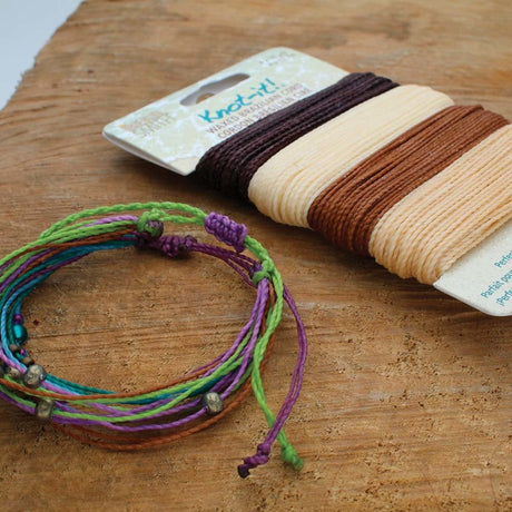 Knot-it! Gewachste brasilianische Kordel - Java Vibes - PerlineBeads