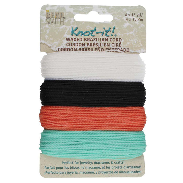 Knot-it! Gewachste brasilianische Kordel - Ocean Dreams - PerlineBeads