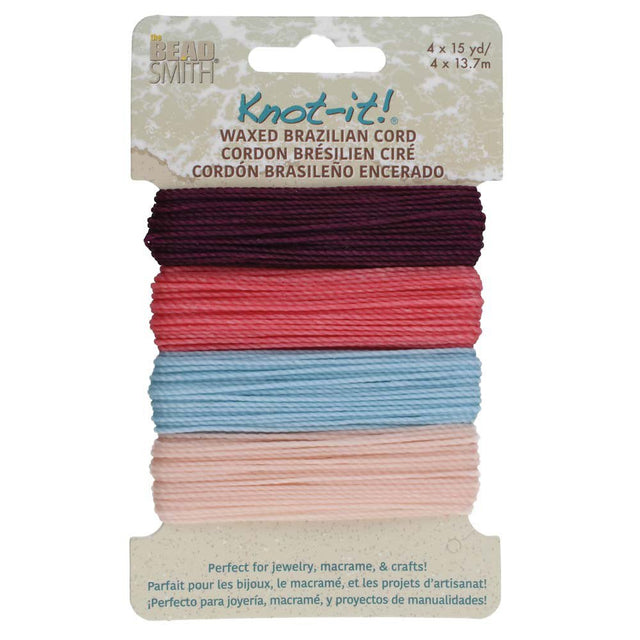 Knot-it! Gewachste brasilianische Kordel - Youthful Expressions - PerlineBeads