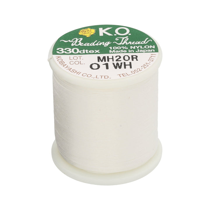 K.O. Perlengarn 330dtex - weiss - PerlineBeads