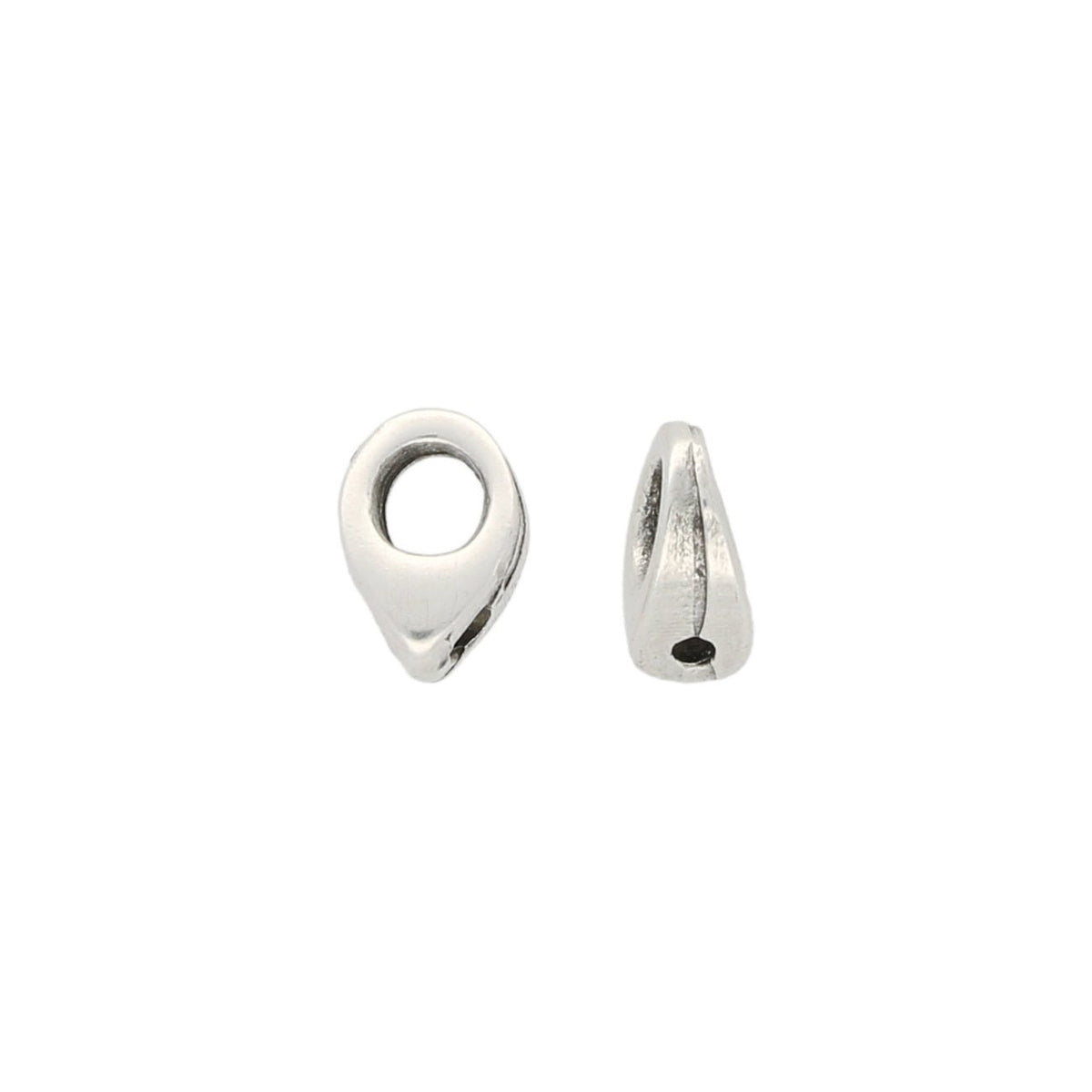Kolympos-Superduo Bead Ending - Antique Silver Plate - PerlineBeads