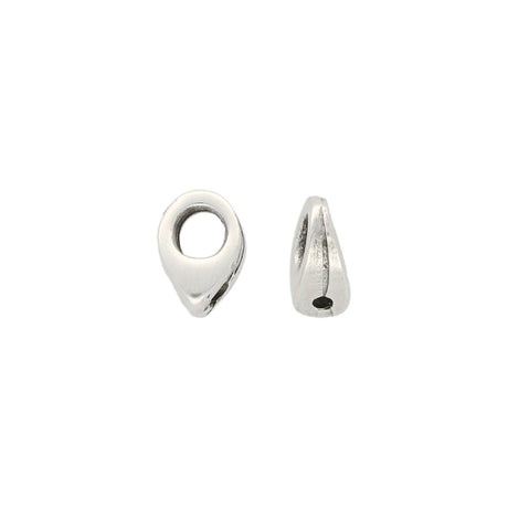 Kolympos-Superduo Bead Ending - Antique Silver Plate - PerlineBeads