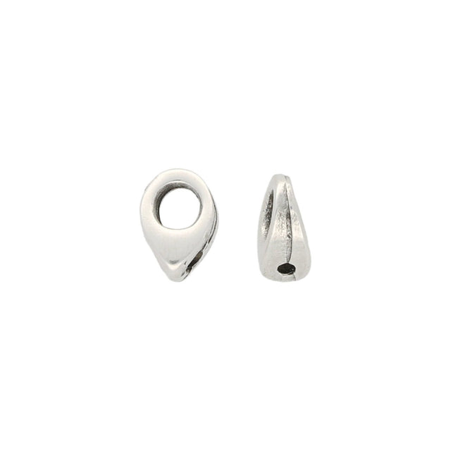 Kolympos-Superduo Bead Ending - Antique Silver Plate - PerlineBeads