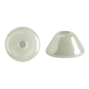 Konos® par Puca® - Opaque Light Green Ceramic Look - PerlineBeads