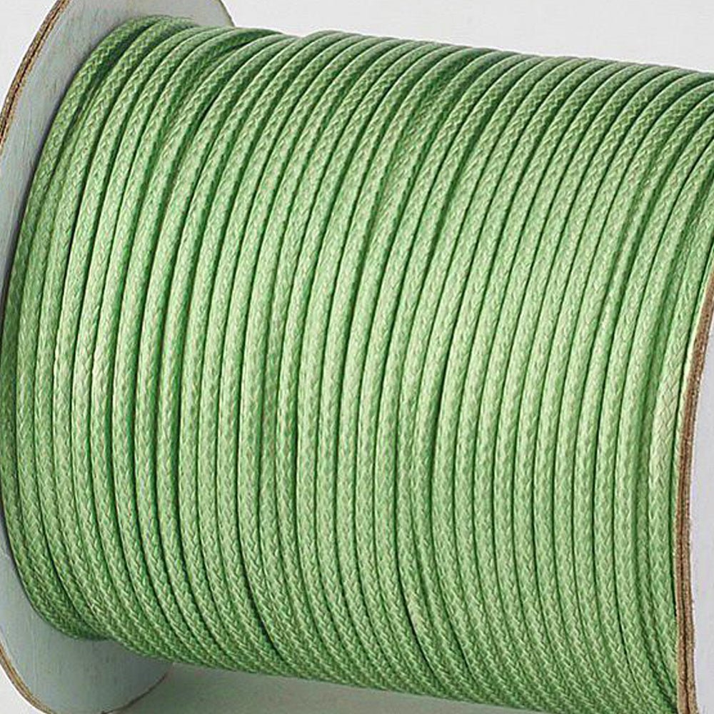 Kordel aus gewachstem Polyester 3 mm - Grün - PerlineBeads