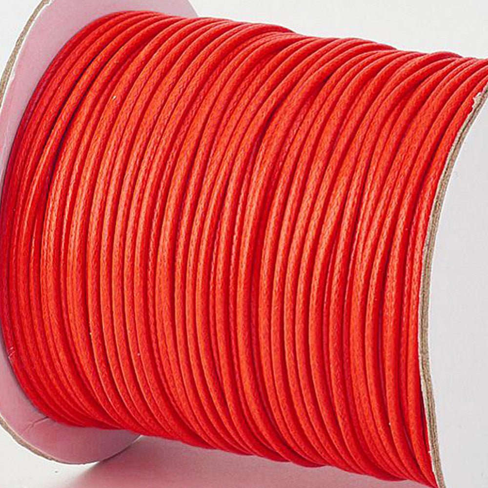 Kordel aus gewachstem Polyester 3 mm - Orange - PerlineBeads