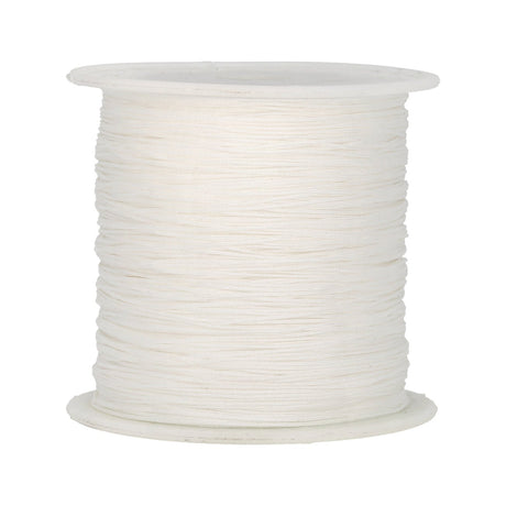 Kordel aus Nylon 0.5 mm - Weiss - PerlineBeads
