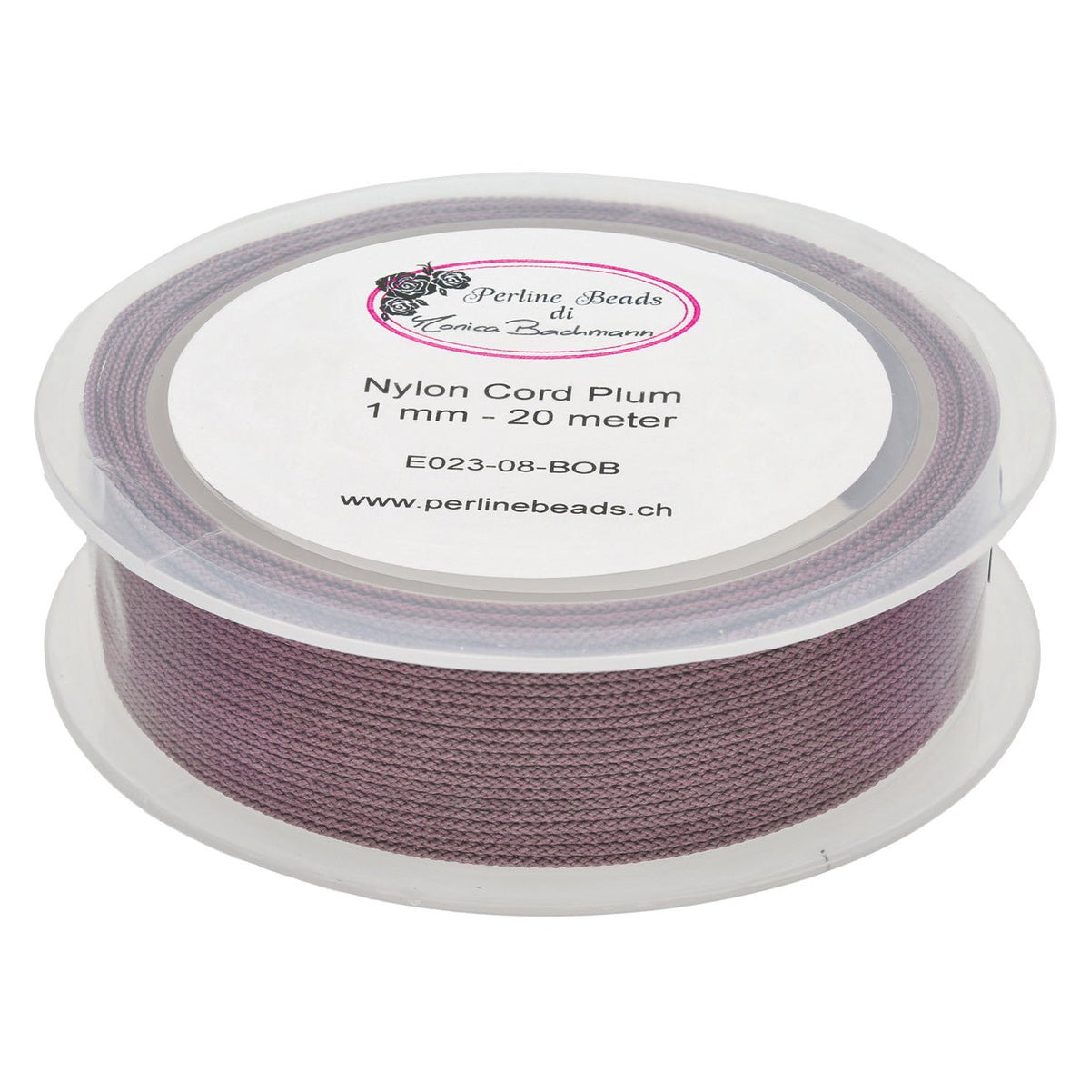 Kordel aus Nylon 1 mm - Plum - PerlineBeads