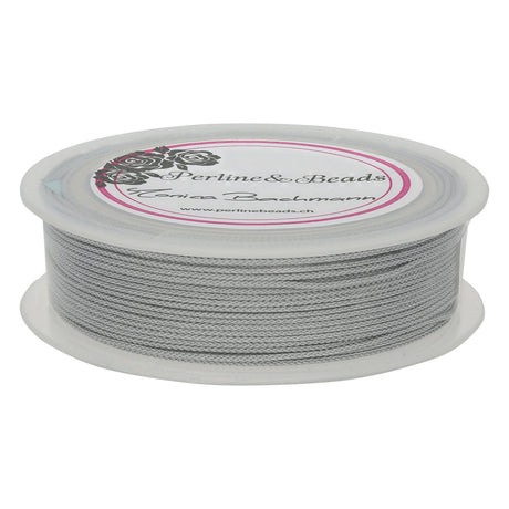 Kordel aus Nylon 1 mm - Silberfarbe - PerlineBeads