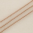 Kugelkette 2 mm – Farbe Kupfer rot - PerlineBeads
