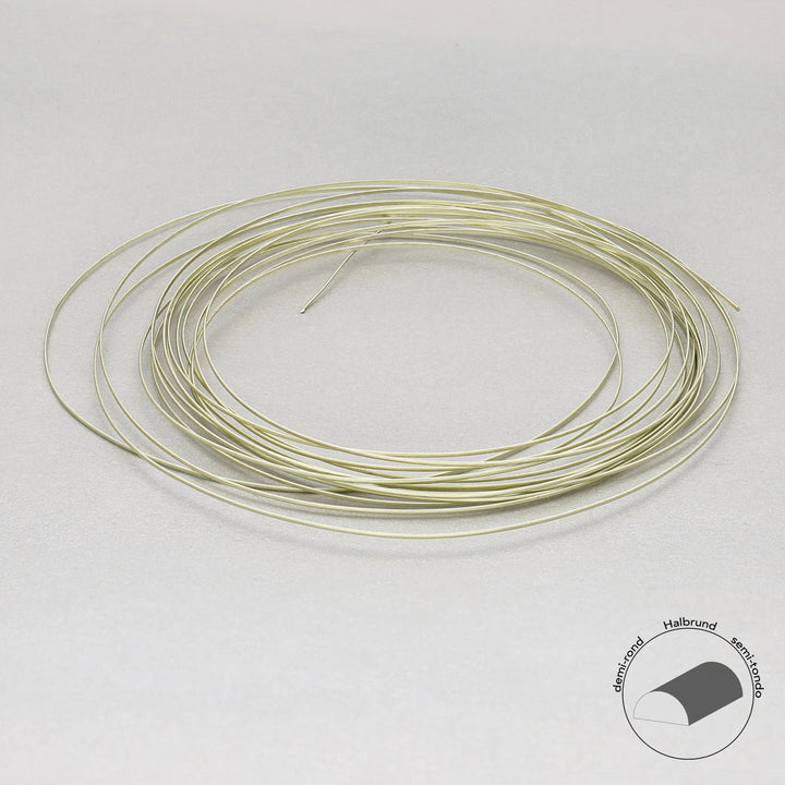 Kupferdraht Halbrund: Wire Elements™ – 21 Gauge – Champagne Tarnish Resistant - PerlineBeads