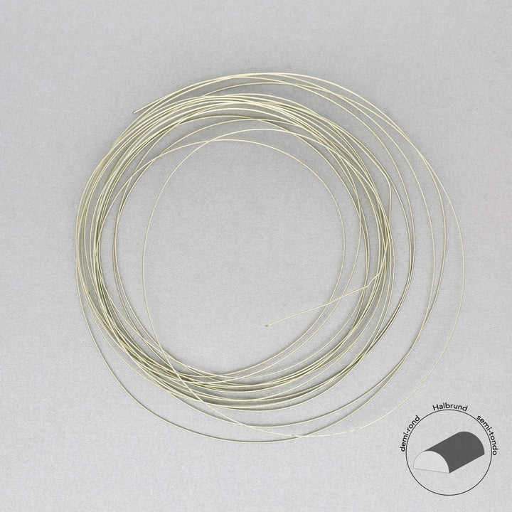 Kupferdraht Halbrund: Wire Elements™ – 21 Gauge – Champagne Tarnish Resistant - PerlineBeads