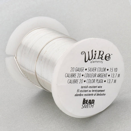 Kupferdraht: Wire Elements™ – 20 Gauge – Silver Tarnish Resistant - PerlineBeads
