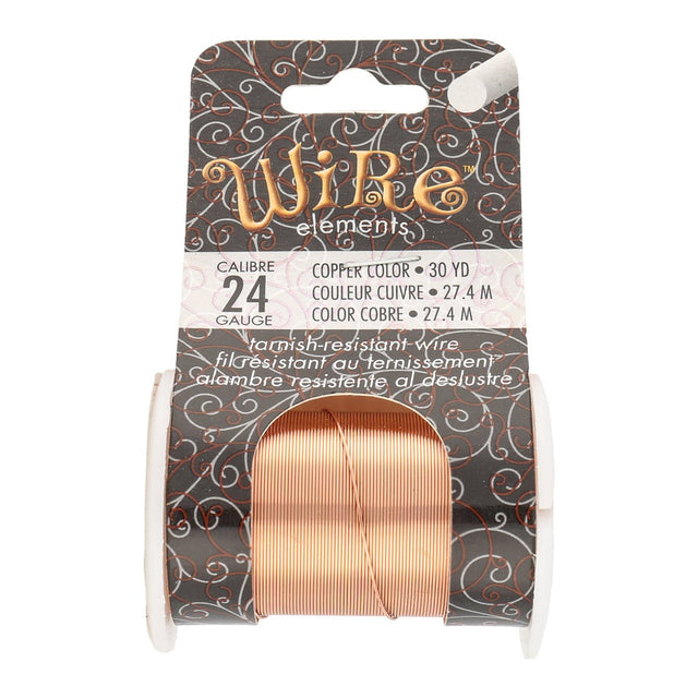 Kupferdraht: Wire Elements™ – 24 Gauge – Copper Tarnish Resistant - PerlineBeads