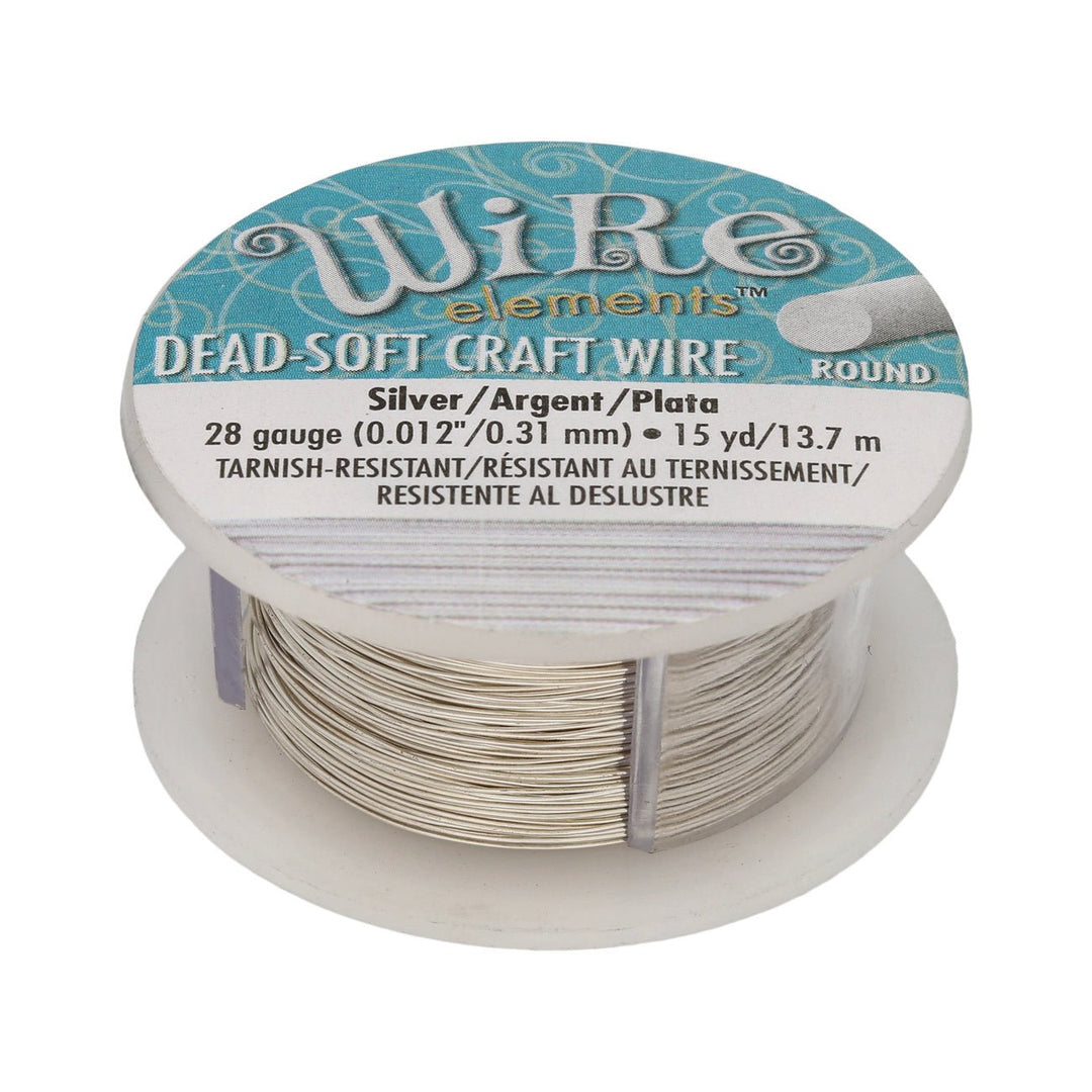 Kupferdraht: Wire Elements™ – 28 Gauge – Silver Tarnish Resistant - PerlineBeads