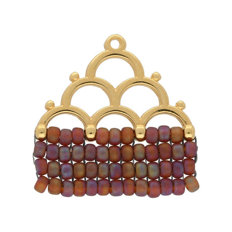 Lakos IV - 8/0 Bead Ending - 24K Gold Plate - PerlineBeads