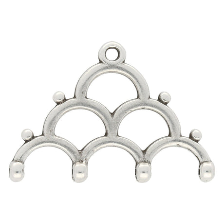 Lakos IV - 8/0 Bead Ending - Antique Silver Plate - PerlineBeads