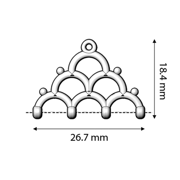 Lakos IV - 8/0 Bead Ending - Rose Gold Plate - PerlineBeads