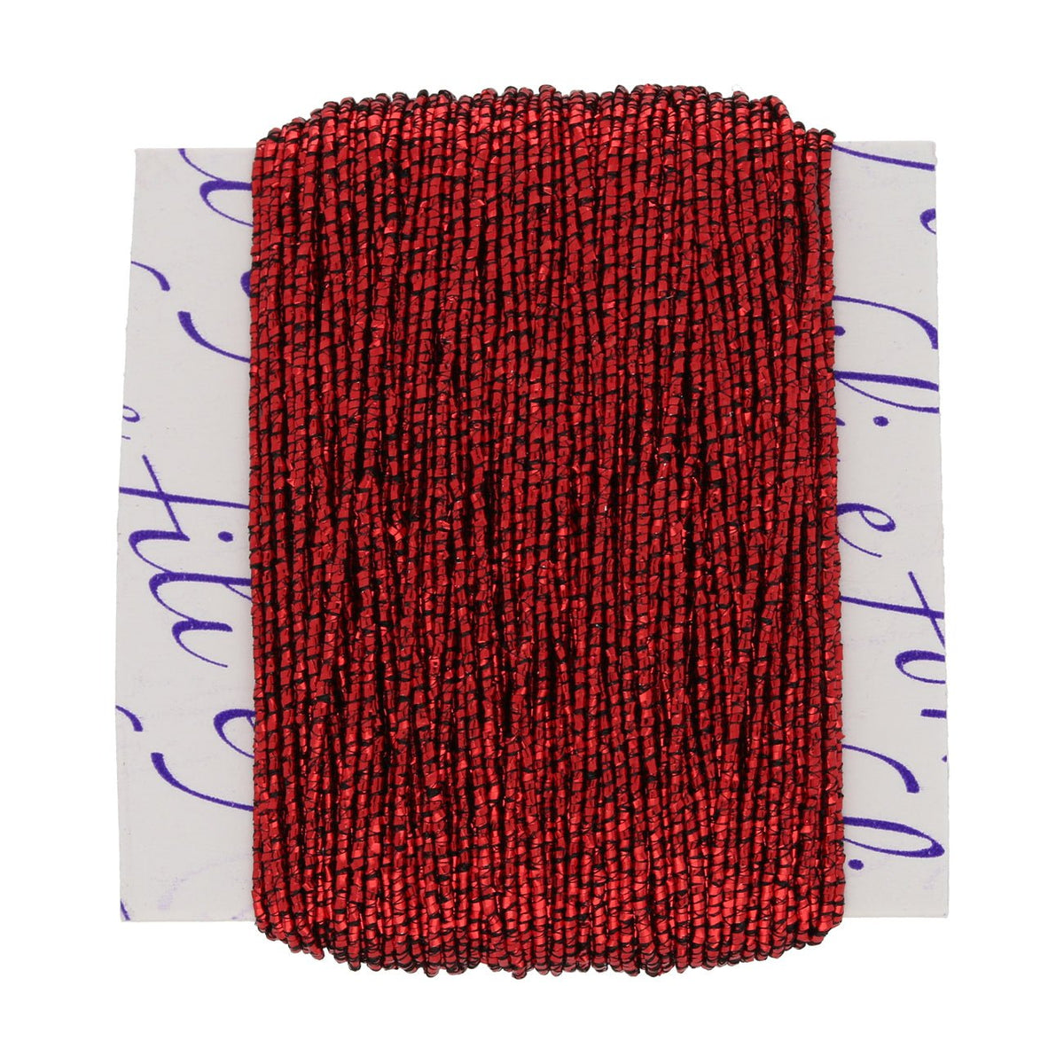 Lamé elastisches Schmuckgarn - Rot glänzend - PerlineBeads