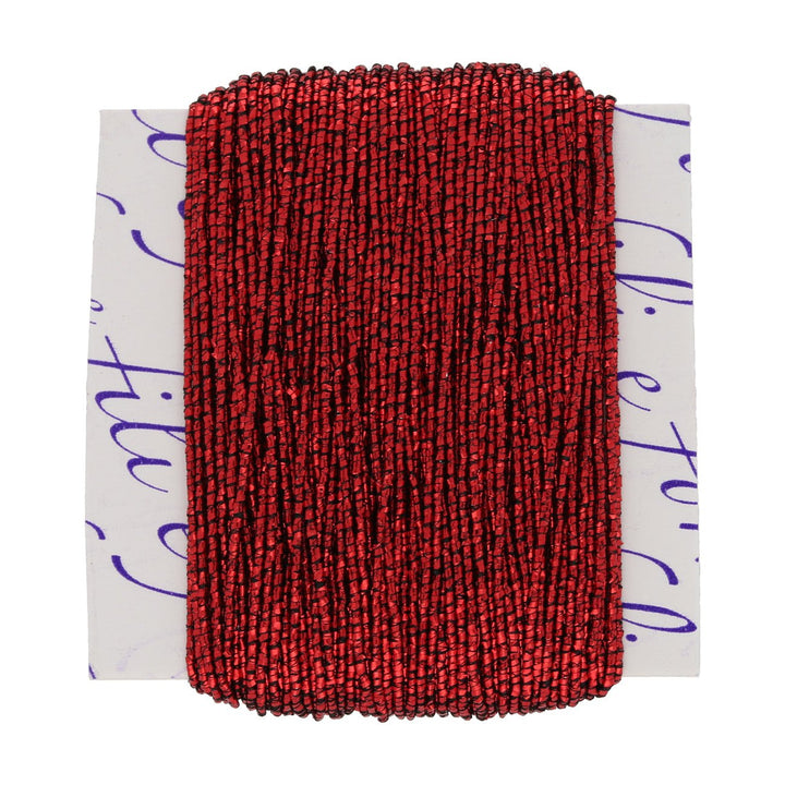 Lamé elastisches Schmuckgarn - Rot glänzend - PerlineBeads