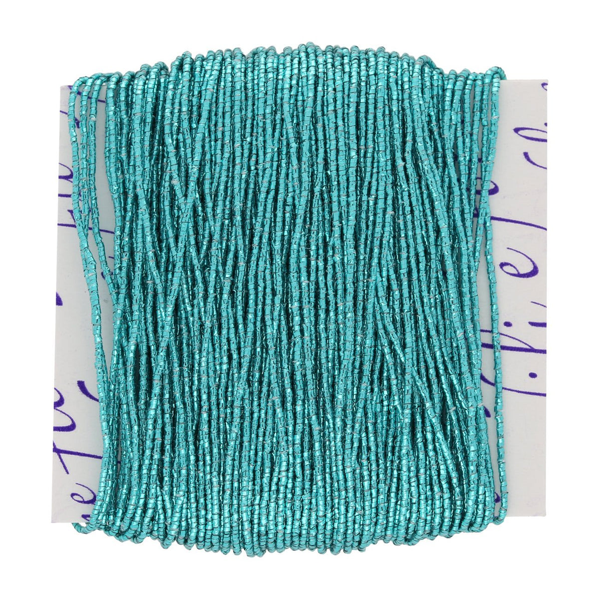 Lamé elastisches Schmuckgarn - Tiffany Grün - PerlineBeads