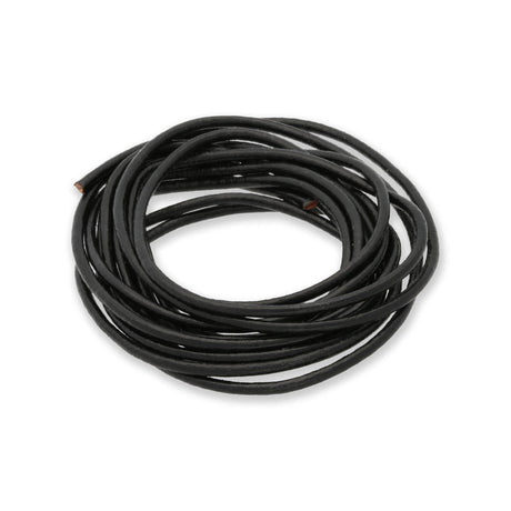 Lederkordel Ø 2 mm - Schwarz - PerlineBeads