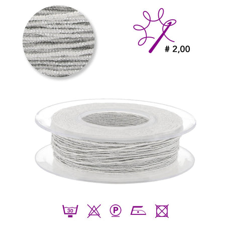 Lumos Schmuckgarn - Weiss / Silber - PerlineBeads