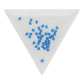 M.C. Doppelkegel 3 mm - Capri Blue - PerlineBeads