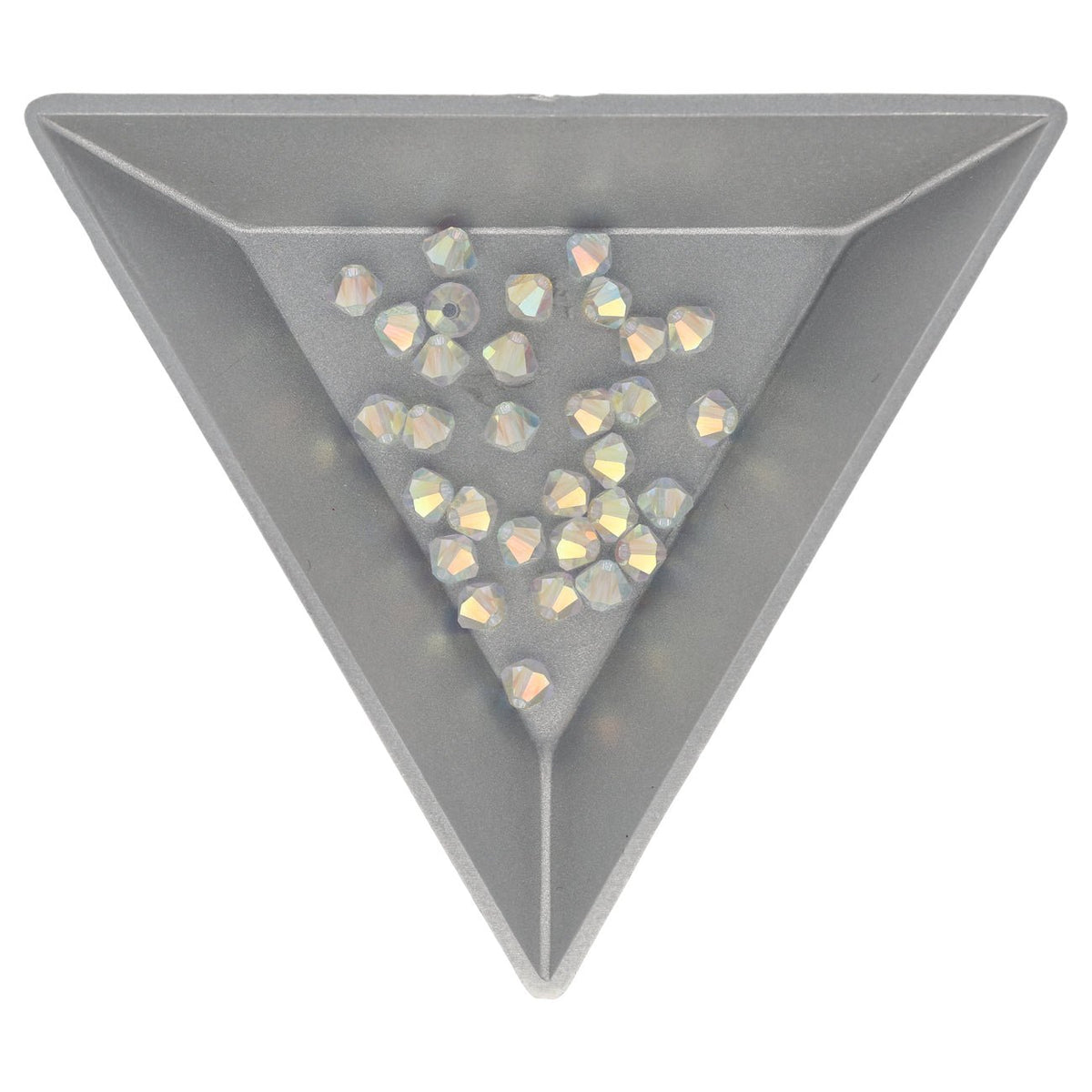 M.C. Doppelkegel 4 mm - Crystal AB 2x - PerlineBeads