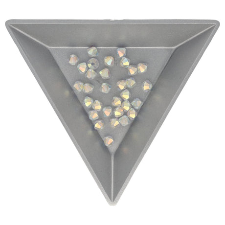 M.C. Doppelkegel 4 mm - Crystal AB 2x - PerlineBeads