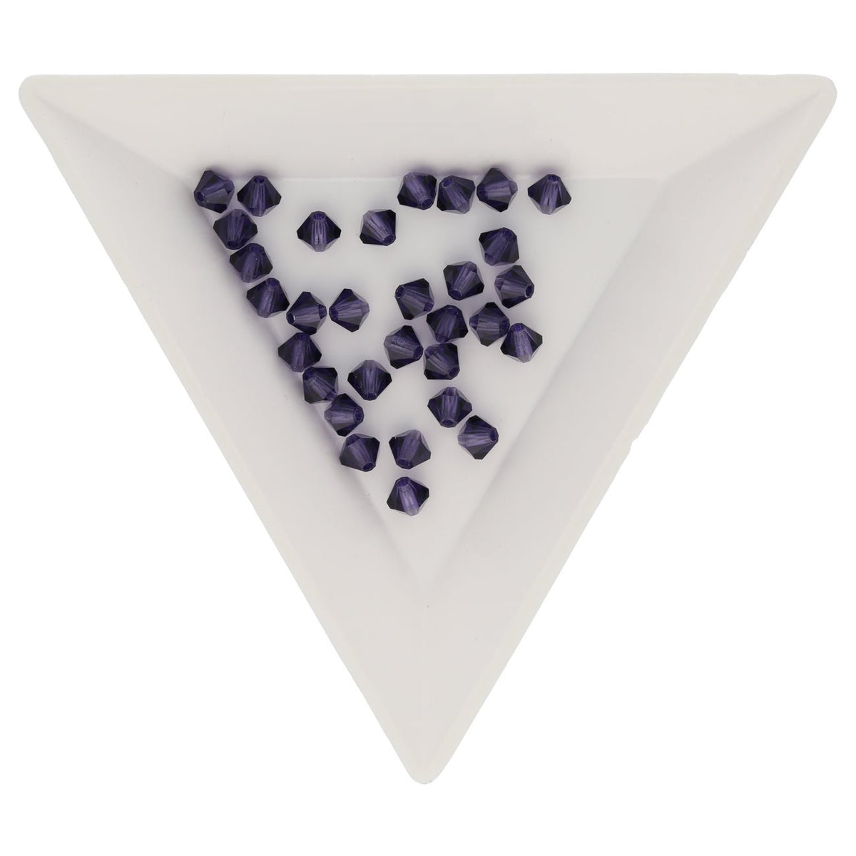 M.C. Doppelkegel 4 mm - Deep Tanzanite - PerlineBeads